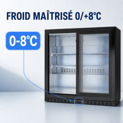 Bar Traseiro Refrigerado 208 L - 2 Portas Deslizantes