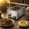 Bain-Marie Pro GN 1/1 20 L 1200 W Inox com Drenagem