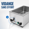 Bain-Marie Pro GN 1/1 20 L 1200 W Inox com Drenagem