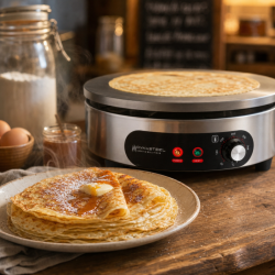 Crêpière Électrique Pro Ø 400 mm 3000 W — Placa de Ferro Fundido