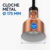 Lâmpada de Aquecimento Pro 250 W Ø 175 mm Cobreada | Dynasteel