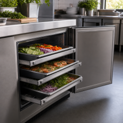 Par de Corrediças 460 mm para Mesa Refrigerada