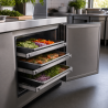 Par de Corrediças 460 mm para Mesa Refrigerada