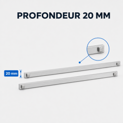Par de Corrediças 460 mm para Mesa Refrigerada