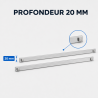 Par de Corrediças 460 mm para Mesa Refrigerada