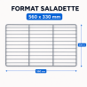 Grille para Saladette 560 x 330 mm — Prateleira Plastificada