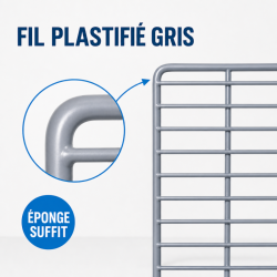 Grille para Saladette 560 x 330 mm — Prateleira Plastificada