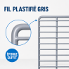 Grille para Saladette 560 x 330 mm — Prateleira Plastificada