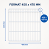 Prateleira 450x470 mm Armário Refrigerado Negativo 200 L