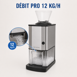 Triturador de Gelo Elétrico 12 kg/h 60 W Inox