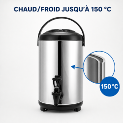 Distributeur Bebidas Isotérmico 7,5 L Inox AISI 304