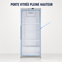 Armário Refrigerado Positivo 590 L Vidrado 0/+8°C
