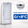 Armário Refrigerado Positivo 590 L Vidrado 0/+8°C