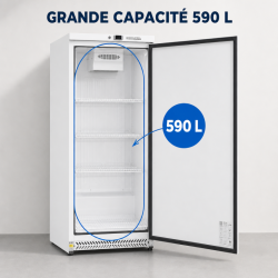 Armadura Refrigerada Positiva 590 L 0/+8°C Porta Cheia