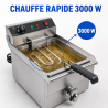Fritadeira Profissional 13 L 3000 W com Drenagem - Inox