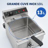 Fritadeira Profissional 13 L 3000 W com Drenagem - Inox
