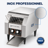Toaster à Convoyeur Pro 1300 W Inox — Dynasteel