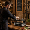 Grill Panini Pro 2200 W Estriado 340x220 mm Inox