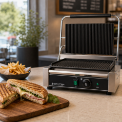 Grill Panini Pro 2200 W Estriado 340x220 mm Inox