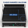 Grill Panini Pro 2200 W Estriado 340x220 mm Inox