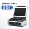 Grill Panini Pro 2200 W Estriado 340x220 mm Inox