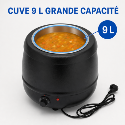 Soupière Elétrica Pro 9 L 400 W — Termostato 30-80 °C