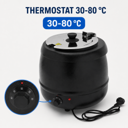 Soupière Elétrica Pro 9 L 400 W — Termostato 30-80 °C