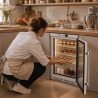 Mini Armoire Réfrigérée Vitrée 170 L 0/+8 °C - Dynasteel