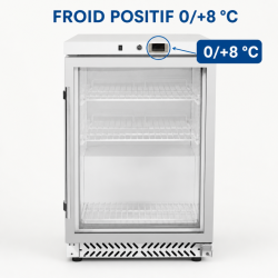 Mini Armário Refrigerado com Porta de Vidro 170 L 0/+8 °C - Dynasteel