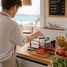 Cortador de Tomates Profissional Inox — Fatiador Manual