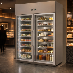 Armoire Refrigerada Positiva 1400 L 2 Portas de Vidro GN 2/1