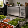 Mesa Refrigerada Positiva 2 Portas 228 L Ventilada Inox