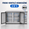 Mesa Refrigerada Positiva 2 Portas 228 L Ventilada Inox