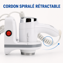 Secador de Cabelo de Parede 1100 W Branco ABS | Hotel & CHR