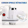 Secador de Cabelo de Parede 1100 W Branco ABS | Hotel & CHR