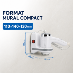Secador de Cabelo de Parede 1100 W Branco ABS | Hotel & CHR
