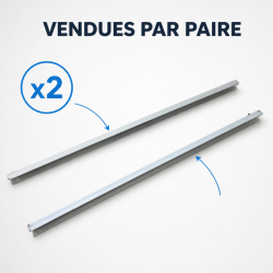 Par de Corrediças para Saladette 548 mm — Dynasteel