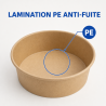 Bol à Salade Kraft 500 ml Ø 150 mm — Lot de 300
