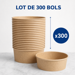 Tigela de Salada Kraft 500 ml Ø 150 mm — Lote de 300