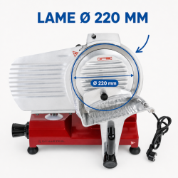 Fatiador de Presunto por Gravidade Ø 220 mm 120 W Vermelho