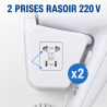 Secador de Cabelo de Parede 1100 W Branco — Hotel & Spa