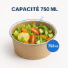 Tigela de Salada Kraft 750 ml Ø150 mm — Lote de 300
