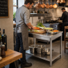Table Inox 1200x700 mm avec Étagère Basse — Pro CHR