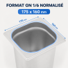 Bac Gastro GN 1/6 Inox Profundidade 200 mm - 3,4 L