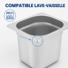Bac Gastro GN 1/6 Inox Profundidade 200 mm - 3,4 L