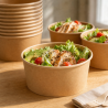 Tigela de Salada Kraft 1000 ml Ø 150 mm - Lote de 300