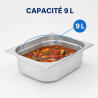 Bac Gastro GN 2/3 Inox 9 L - Profundidade 100 mm