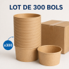 Tigela de Salada Kraft 1000 ml Ø 150 mm - Lote de 300