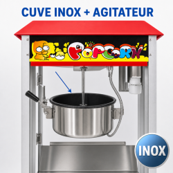 Máquina de Pipoca Profissional 1400 W — Cuba Inox