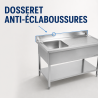 Plonge Inox 1 Cuba Escorredor Direito - L 1000 x P 600 mm